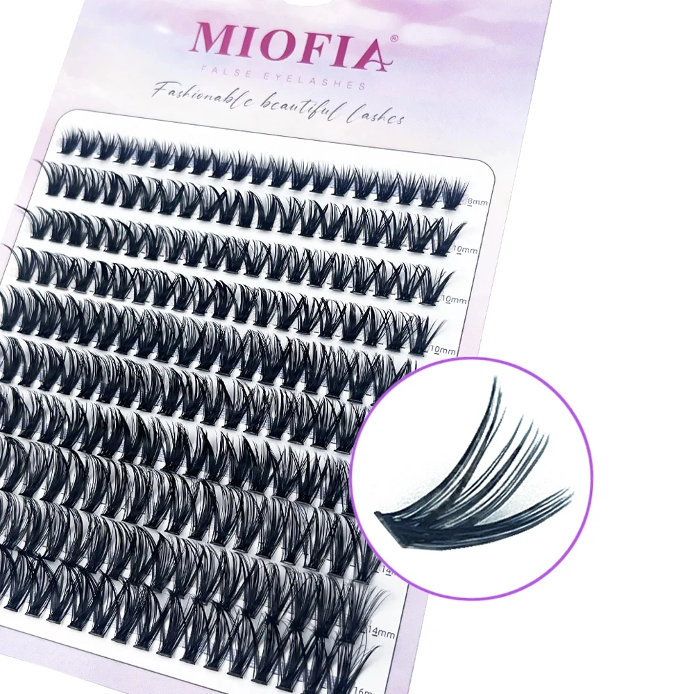 160 Bündel Nerz-Wimperncluster, C/D-Locken, individuelle natürliche russische Wimpern, 8–16 mm, DIY-Wimperncluster-Erweiterungen, Make-up-Tools – Detail 8