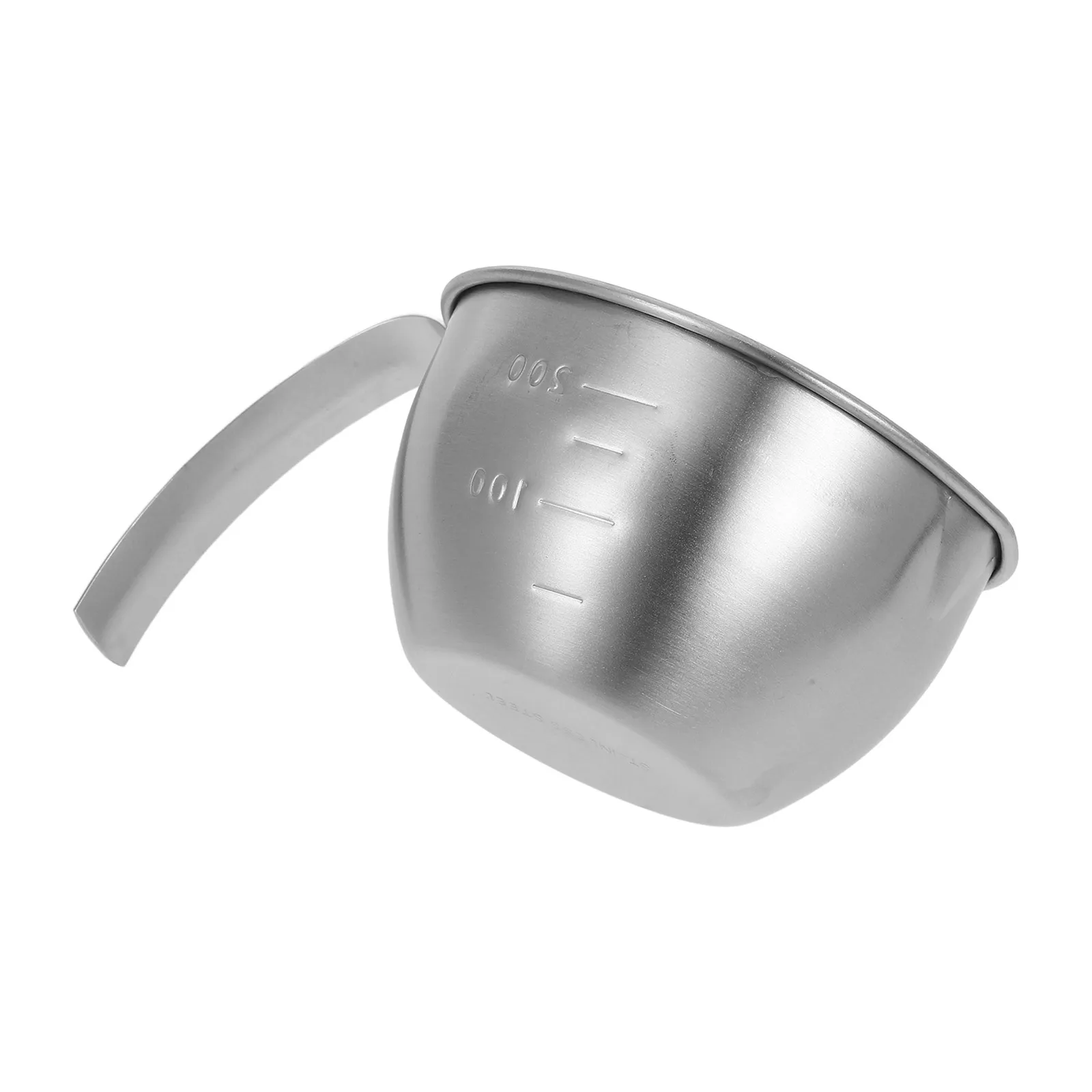 

200ml Stainless Steel Small Mixing Cup with Handle Egg Beating Bowl Measuring Cup for Baking Cooking Sauce and Kitchen Use