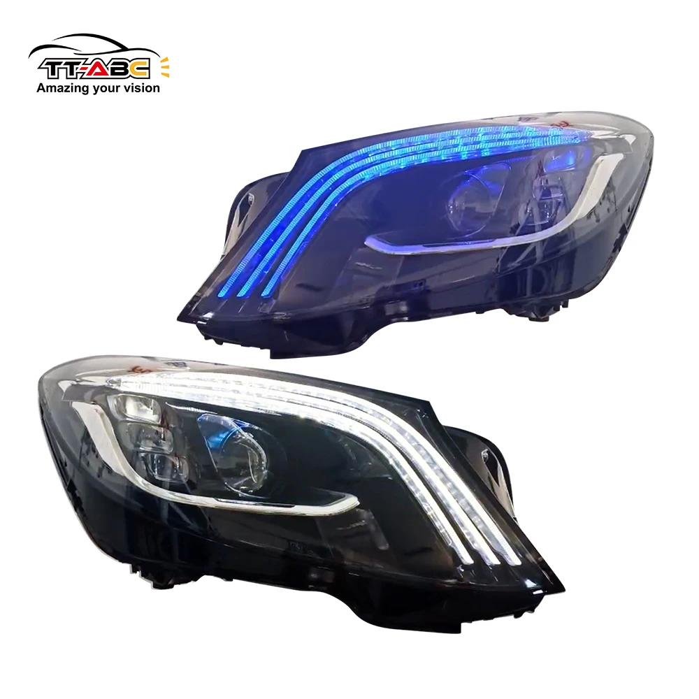 

TT-ABC New Led Headlight for 2014-2017 Mercedes Benz W222 S-Class DRL Head Lamps Assembly