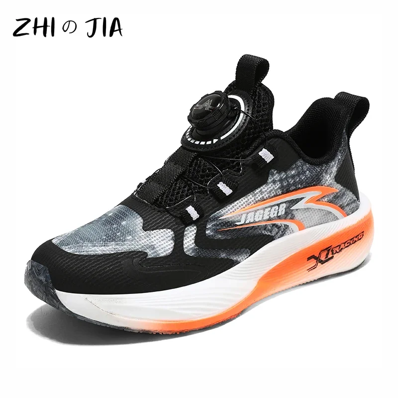 Children's Casual Sneaker Boys Spring Autumn Mesh Breathable Lightweight Running Shoes Rotating Buckle Fashionable trendy Shoes