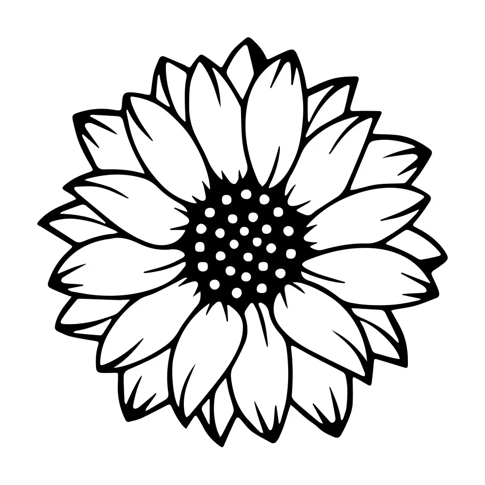 

Car sticker cute sunflower silhouette popular window accessories PVC waterproof and sunscreen 15cm