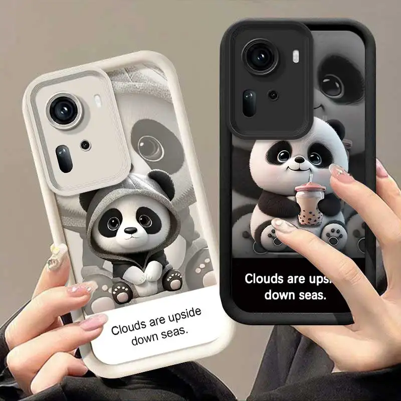 Reno11 Panda Cloud Sea Sky Eye Ladder Phone Case For OPPO Reno 11Pro 10ProPlus 10 9 9Pro 8T 8 8Pro 8Lite 8T 7 6Z 6 5 4 2Z