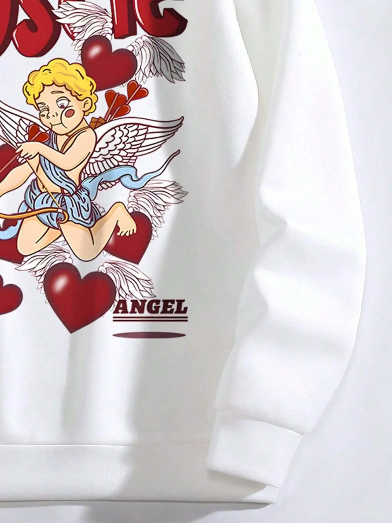 Muscle Angel Cupid, The God Of Love Graphic Hoodies Women Street Autumn Hoodie Hipster Oversize Sweatshirts Hip Hop Warm Top