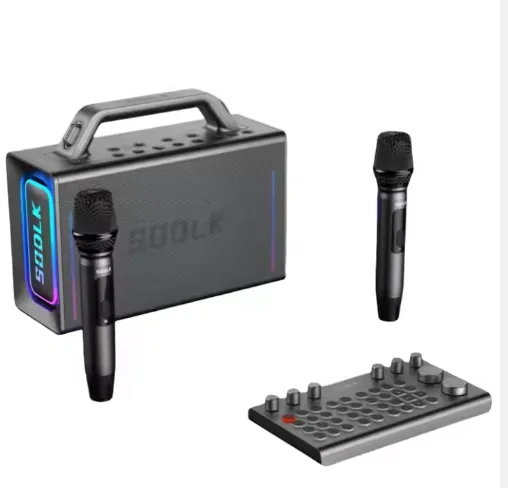 

Портативная Bluetooth-колонка для караоке 200 Вт с глубоким басом и беспроводным микрофоном от производителя популярных товаров