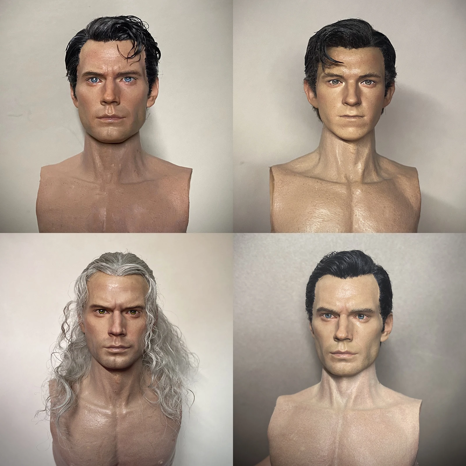 

1/6 XT001 голова ведьма Генри Кавилла, скульптура головы пересадки волос, резьба по голове, подходит для 12 дюймов, экшн-фигурка мужского солдата, куклы на тело