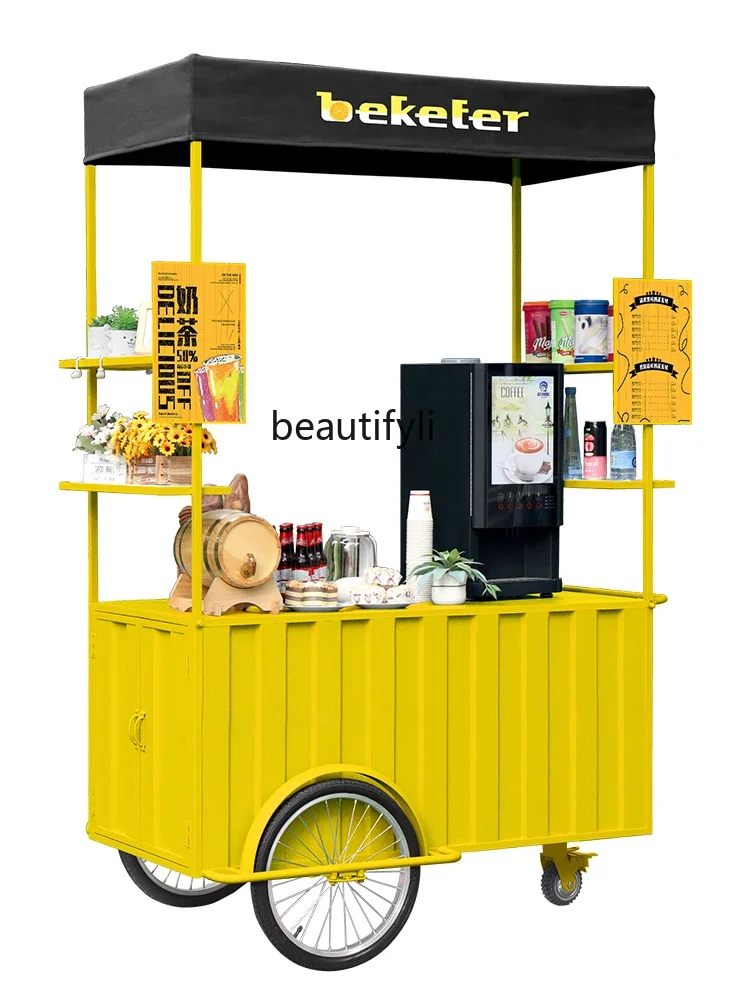 

lNight market stall snack trolley food stall dining car outdoor commercial market mobile stall truck