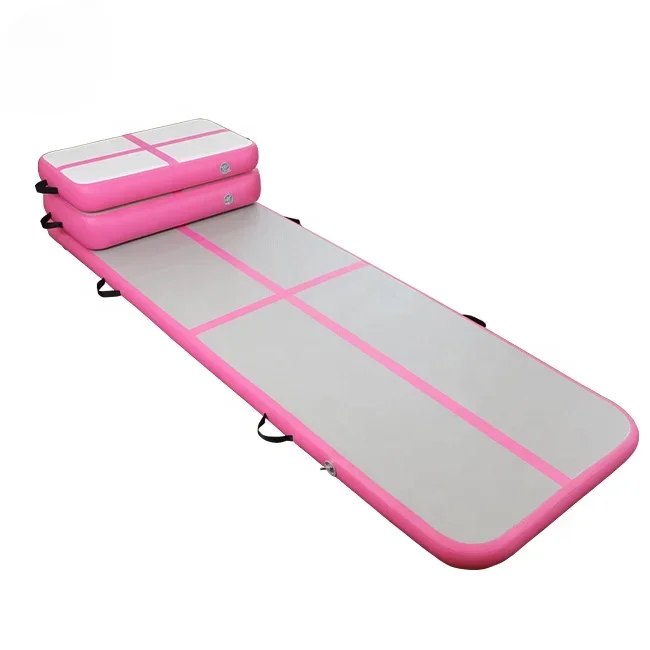 -High quality Inflatable Gymnastics Mat Tumbling Mat Home Floor GYM  Air Track with electric pump