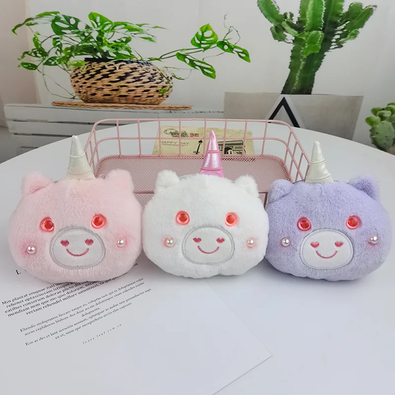 1 Pcs Cartoon Kawaii Unicorn Bear Plush Coin Purse Cute Doll DollKids Purse Storage Bag Couple Gift Birthday Gift