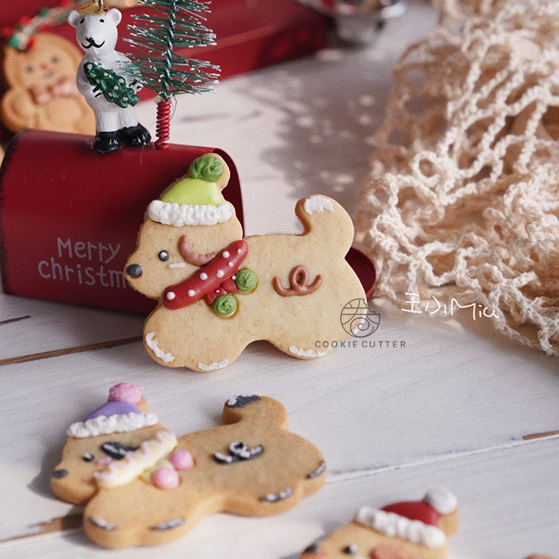 Cartoon Diy Cookie Cutter Mold Multi Dog Shape Cutting Baking Mold Fondant Tool Pastry Biscuit Cake For Christmas