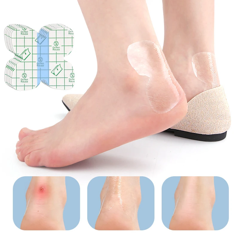 1/5/10pcs Butterfly Shaped Heel Anti Wear Patch Sweat Proof Invisible Anti Wear Foot Patch Toe Ankle Slow Pressure Stop Grinding