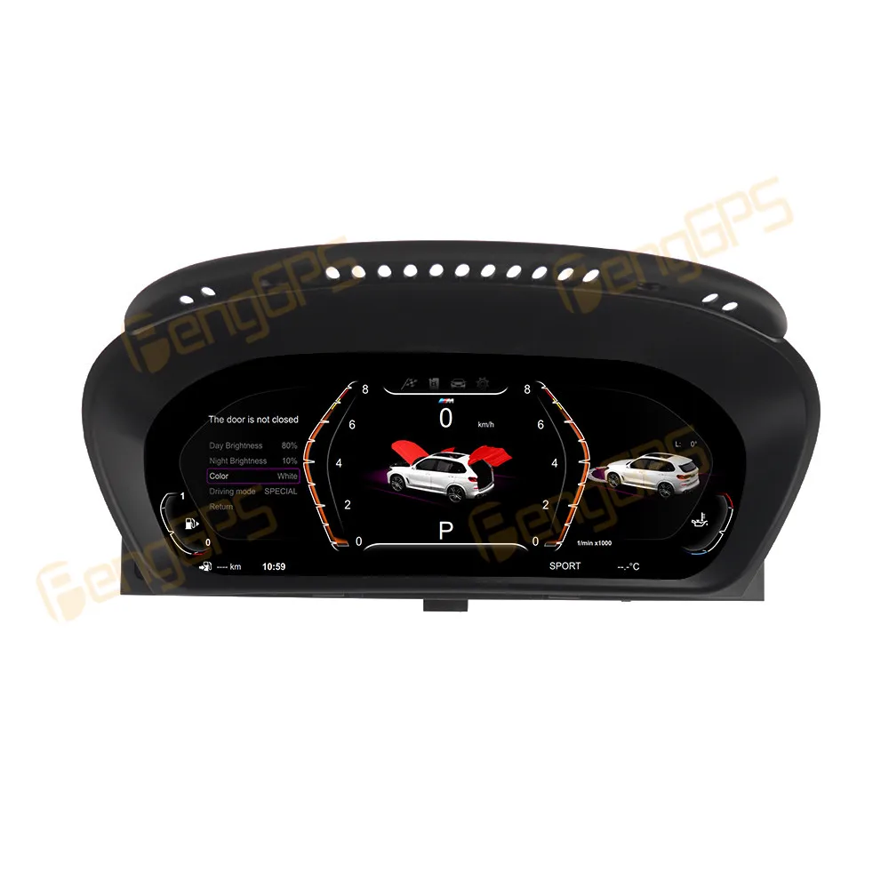 12.3''Inch Speedometer LCD Dashboard Panel For BMW X5 X6 E70 E71 Digital Instrument Cluster Virtual Cockpit HUD Heads Up Display