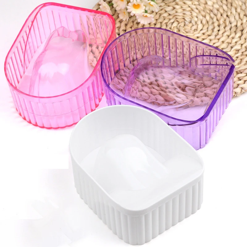 Nail Soaking Bowl Acrylic Soak Off Gel Polish Dip Powder Remover Manicure Bowl For Home Bowl For Nail Art Hands Gel Soak Off