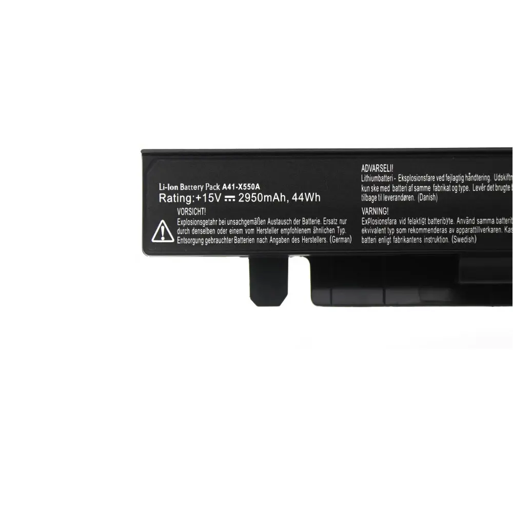 New 15V 2950mAh 44WH A41-X550A Laptop Battery  For Asus A41-X550 A450 A550 F450 F550 F552 K550 P450 P550 R409 R510 X450 X550CA