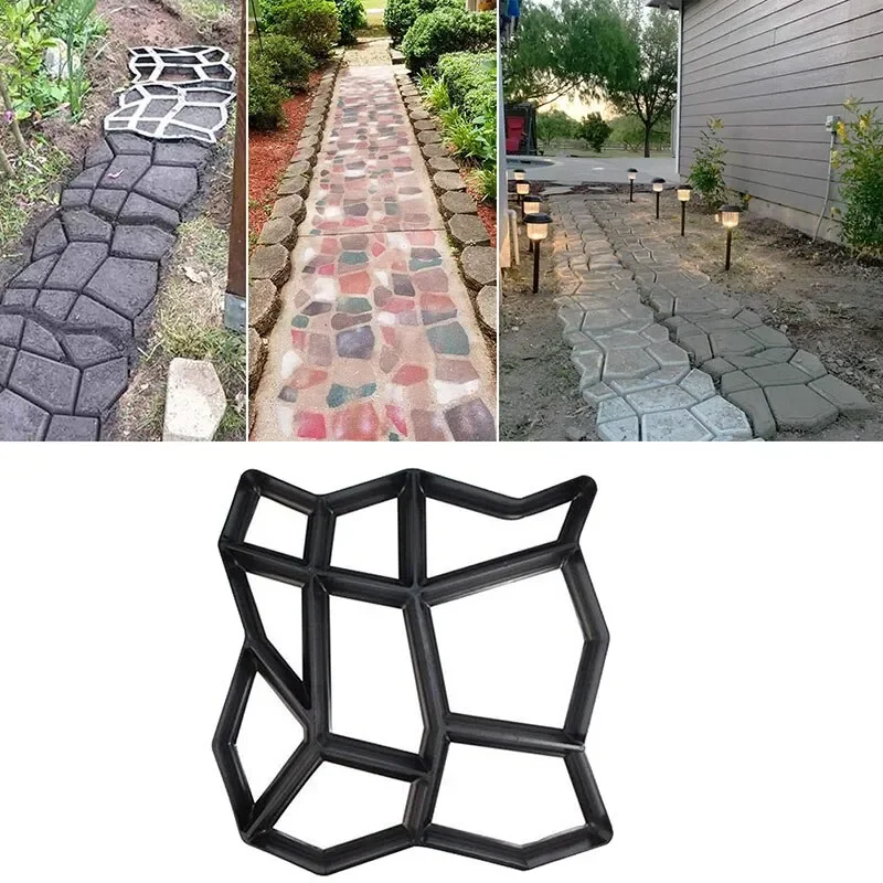 

Stone Mold Paving Pavement Concrete Molds Stepping Stone Paver Walkway Cement Molds for Lawn and Garden