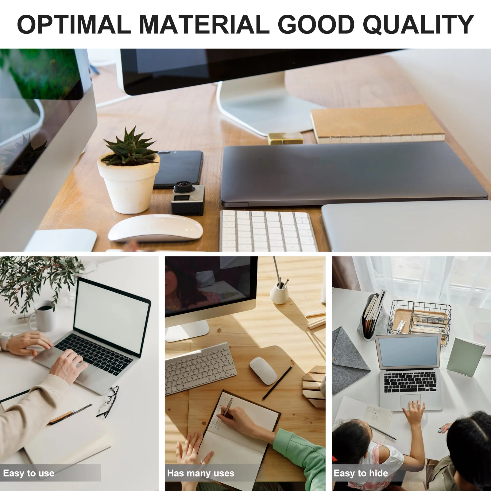 

4pcs Cable Management Box Plastic Wire Storage Organizer For Desk Home Office Durable Power Cord Protector Cable Organizer Box