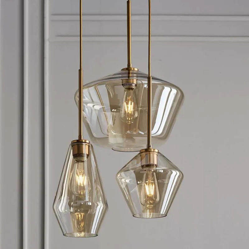 

Modern Creative Design Glass Pendant Light Fashion Interior Adorn Ceiling Chandelier Parlor Bedroom Western Restaurant Luminaire