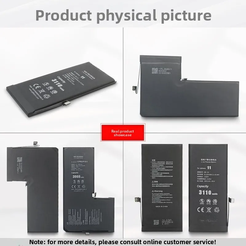 بطارية جديدة عالية الجودة طويلة العمر بطارية شحن سريع من الكوبالت النقي مناسبة لبطاريات بديلة IPhone11/Pro/Pro Max