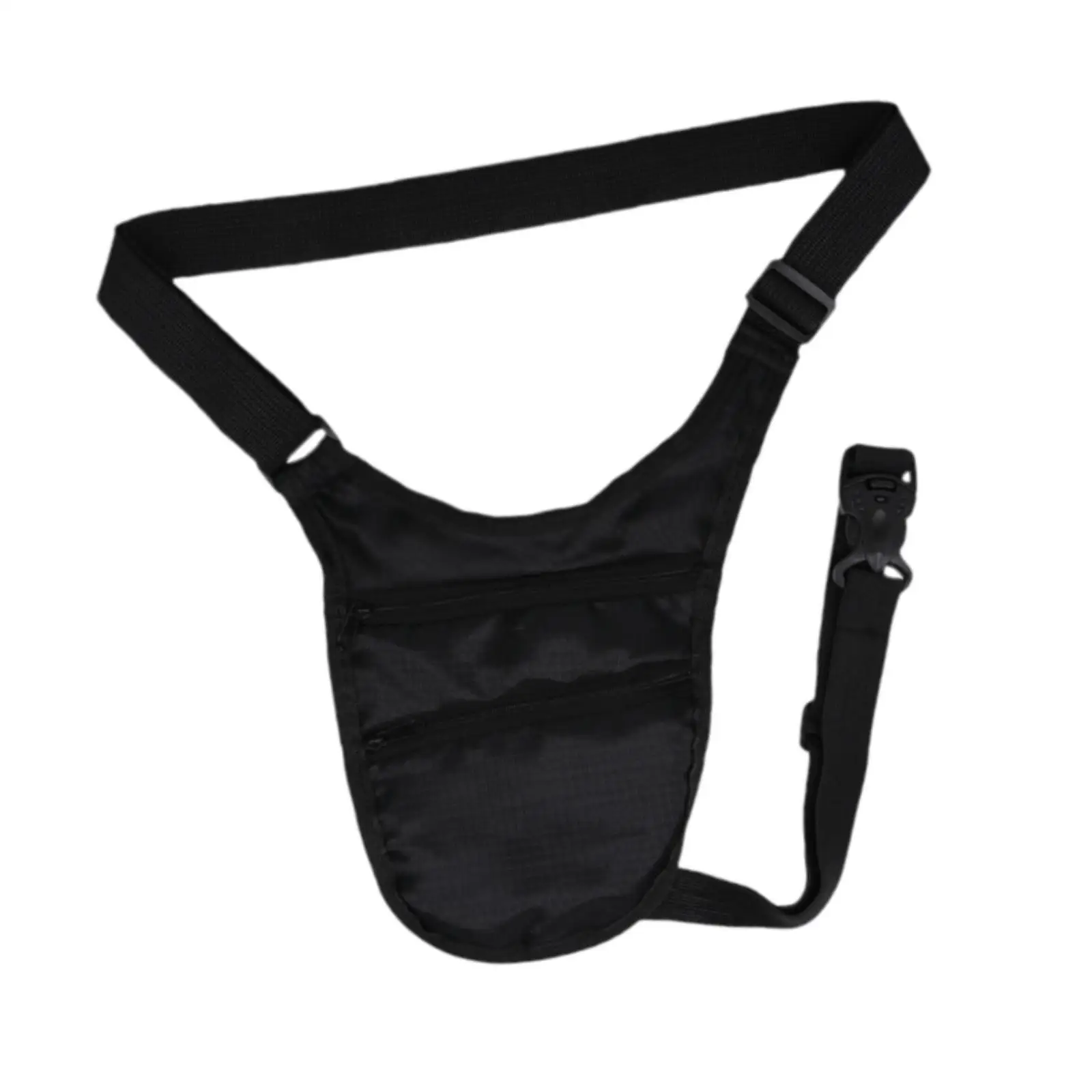 Underarm Bag Invisible Breathable with 2 Pockets Concealed Pack Close Fitting Pouch for Traveling