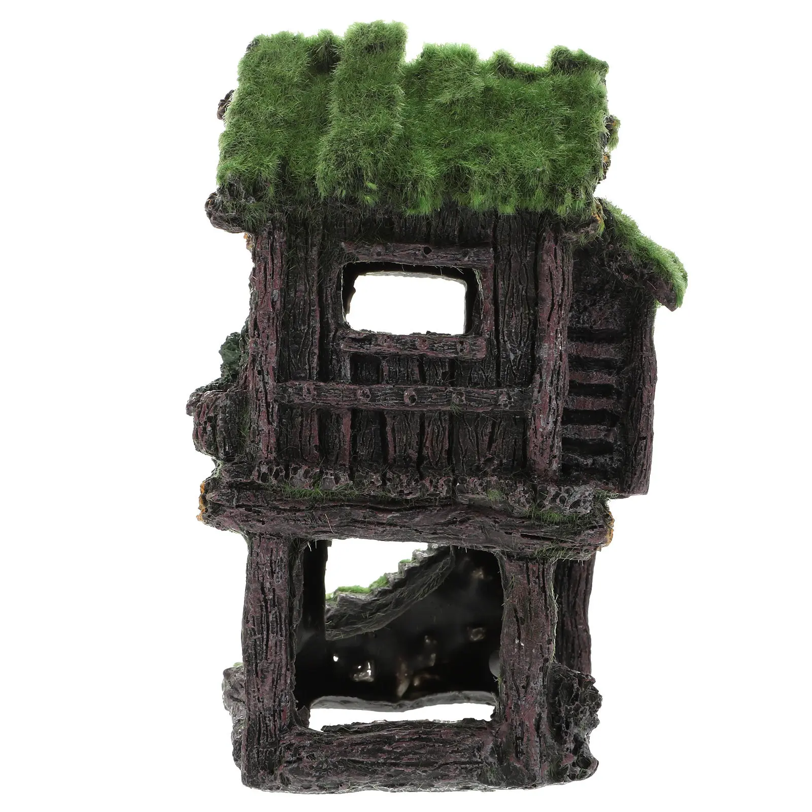 

1 шт. Декорация для аквариума: реалистичный дизайн из смолы для укрытия мелких рыб, пещера-убежище для креветок