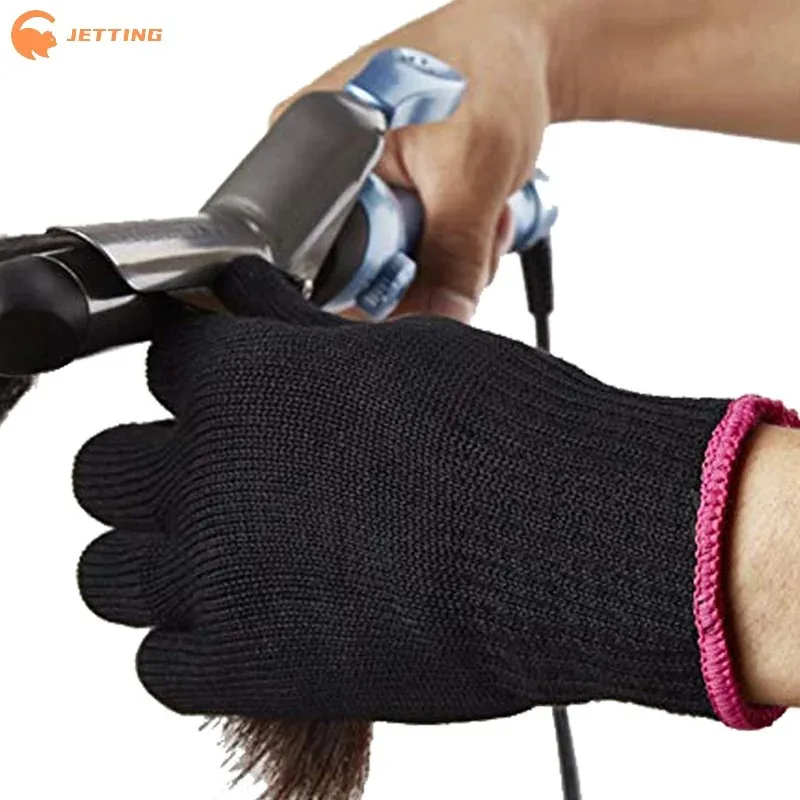 1Pcs Hair Salon Styling Gloves Double-sided Hair Straightener Perm Curling Hairdressing Heat Resistant Finger Glove gallery 2