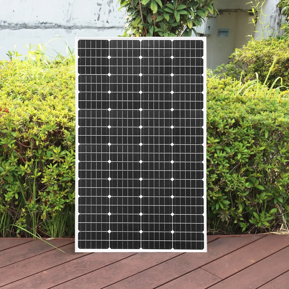 لوحة شمسية زجاجية 26.4 فولت 200 وات |   شاحن بطارية الألواح الشمسية الصلبة أحادية البلورية بقدرة 400 وات، طاقة الخلايا الشمسية الكهروضوئية المنزلية