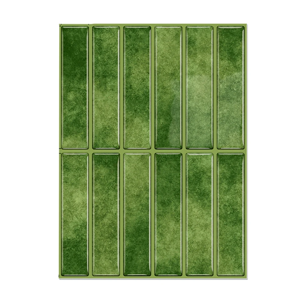 Easy Installation Wall Tiles Vinyl Backsplash Subway Design Water Resistant Easy To Clean Press-on Installation