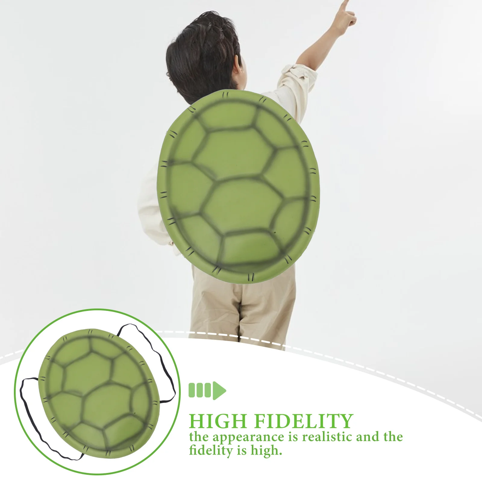 Wearable Turtle Shell Teenage Eva Tortoise Shell Backpack Cosplay Prop Halloween Party Accessory Halloween Costume