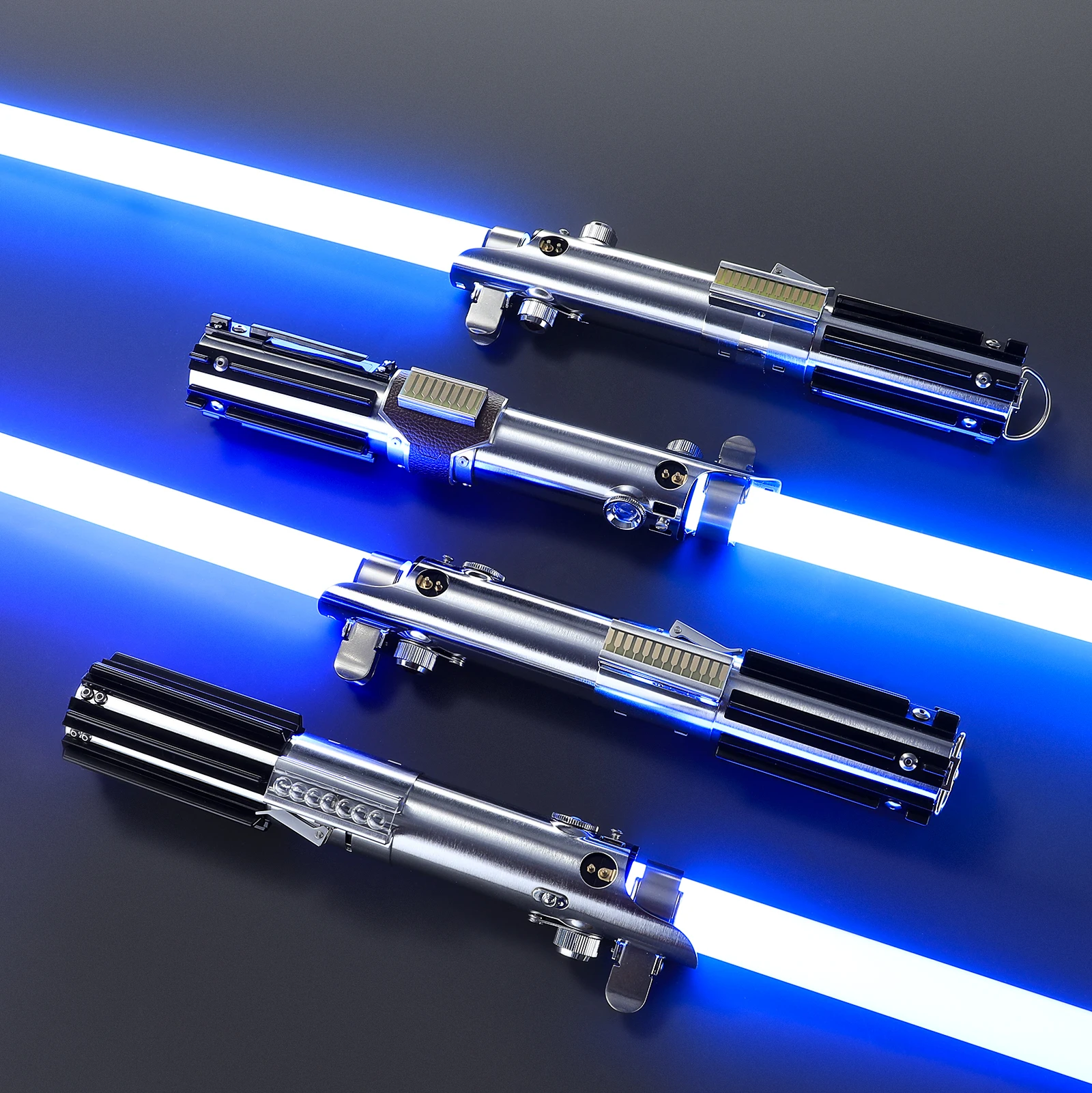 DamienSaber Graflex Luke EP7 Lightsaber Force Heavy Dueling Lightsaber Metal Hilt لون لا نهائي يتغير مع 34 خط صوتي