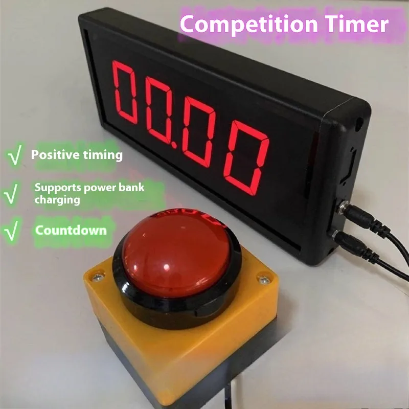 

Таймер соответствия, счетчик обратного отсчета, секундомер, светодиодный цифровой дисплей, обучение, время речи, специальная зарядка на ремне