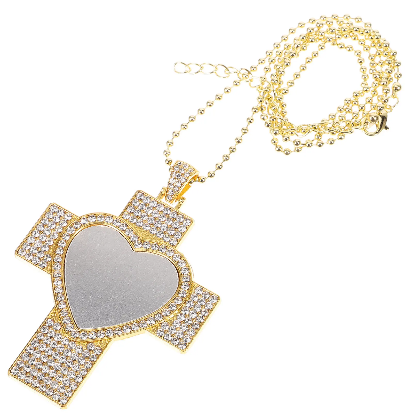 

Сублимационный заготовочный кулон-подвеска со стразами для термопереноса, элегантное шикарное украшение для женщин, подарок на День матери