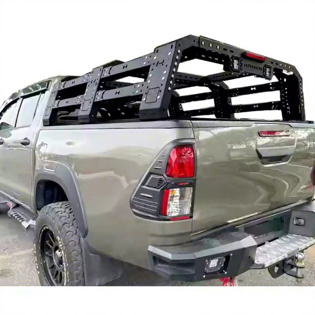 

PICK-UP BULL Universal Roof Basket Rack Defende 4x4 Cross Bars Roll Bar For Isuzu Dmax Ford Ranger BT 50 2022 Hilux Roof Rack