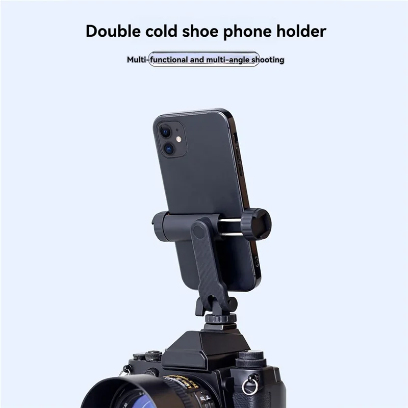 AA60-Multi-Function Phone Clip Camera External Expansion Rack Rotating Live Broadcast Fixing Clamp