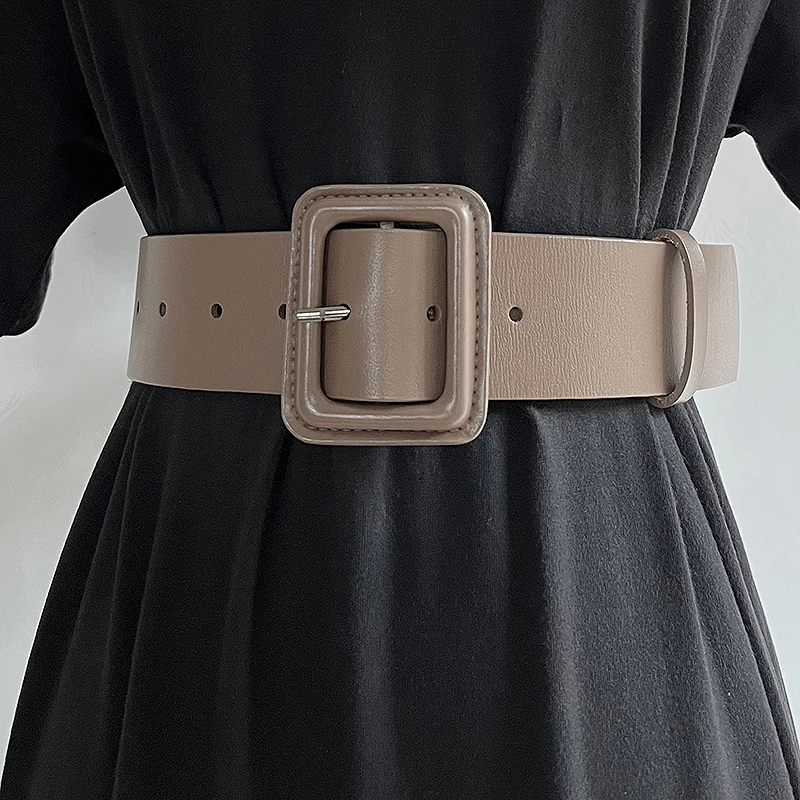 

Spring Autumn Coat Dress Belt Corset Genuine Leather Wide Waistbands for Women 2023 Fashion Ladies Real Cow Leather Ceinture