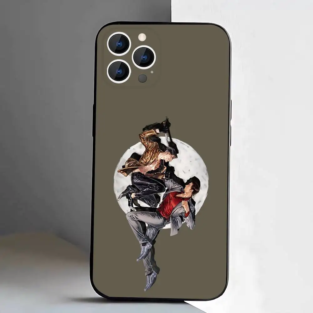 حافظة هاتف لهاتف آيفون 17,16,15,14,13,12,11,Pro,XS,Max,XR,Plus,E,SE4,Mini Yakuza 0 Game غطاء ناعم أسود