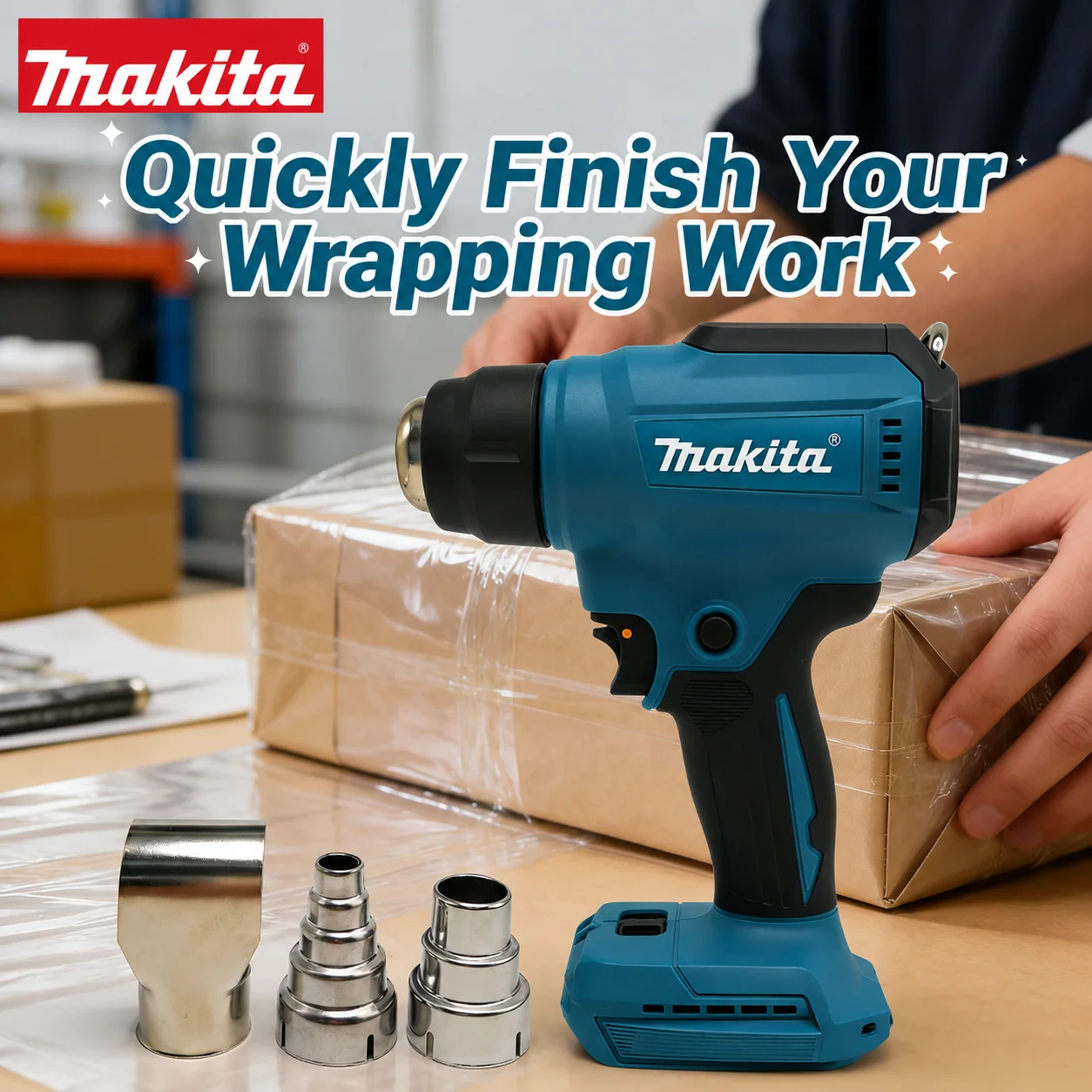 

Makita Heat Gun Compatible 550° Hot Air Gun With Overload Protection Fast Heating for Crafting, Shrink Tubing,Vinyl Wrap