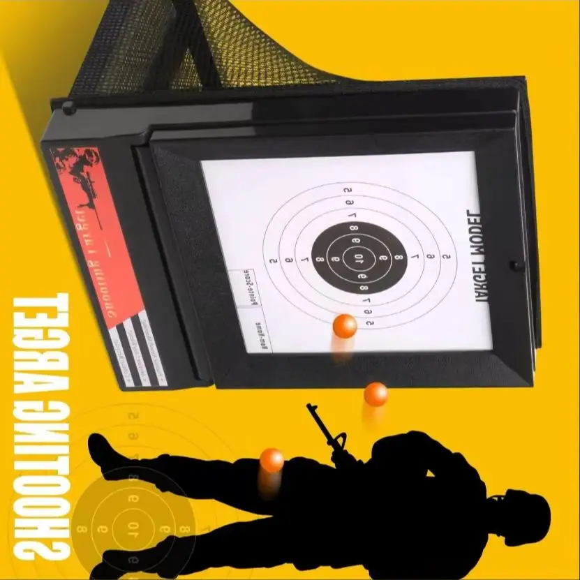 エアソフトターゲット、トラップネットキャッチャー、スタンド、紙製ターゲット付き、エアソフトガンの射撃訓練、BB弾、屋内屋外用