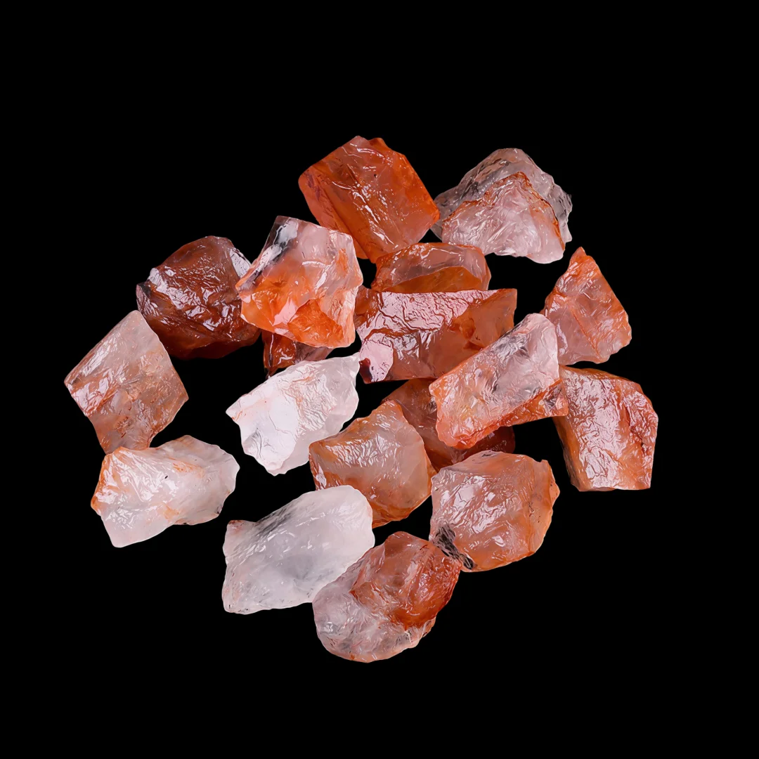 40/120/240g Natural Red Flower Agate Raw Rough Crystal Stone Reiki Healing Mineral Specimen for Home Decoration & Gift
