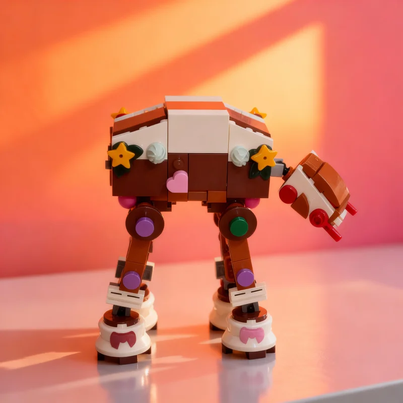 

200pcs MOC Technical Star Battle Mini Gingerbread Model Building Blocks Construction Toy Christmas Gifts Education Brick