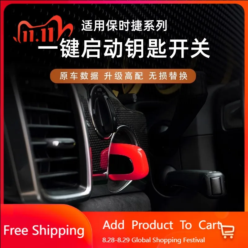 

Interior Stickers For Porsche 911 Cayenne Macan Panamera NO Function Car Smart Remote Keyless Entry Replacement Key Case Shell K