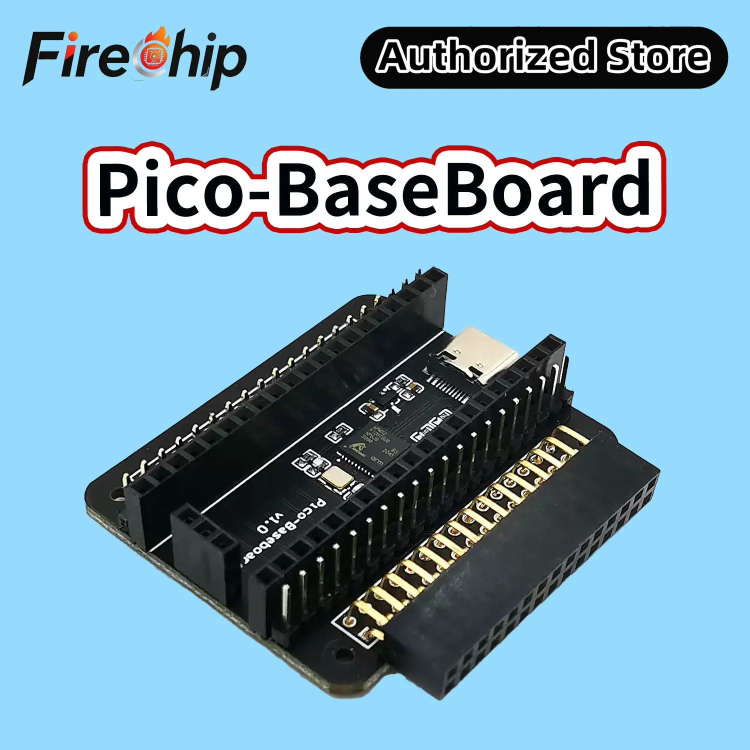 FireChip RPi Pico Expansion Board Pico-PMOD ExtBoard Onboard DAPLink Debugger/SWD Interface/Serial Port/Standard PMOD Connector