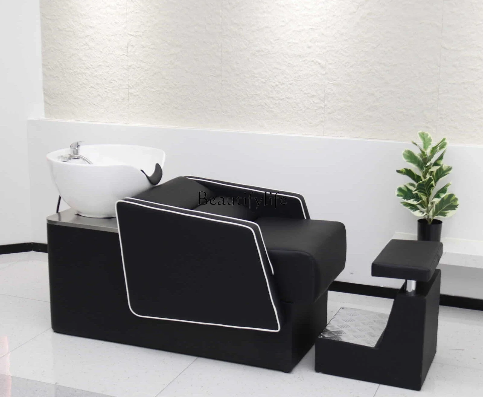 

Barber Salon Dedicated High-End Affordable Luxury Shampoo Chair Hairdressing Salon Half Lying Flushing Bed