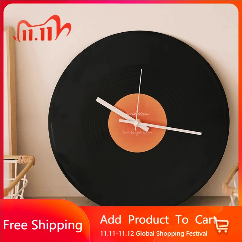 

Retro Design Round Clock Wall Nordic Fashion Simple Aesthetic Interior Wall Clocks Creative Decor Reloj De Pared Home Furniture