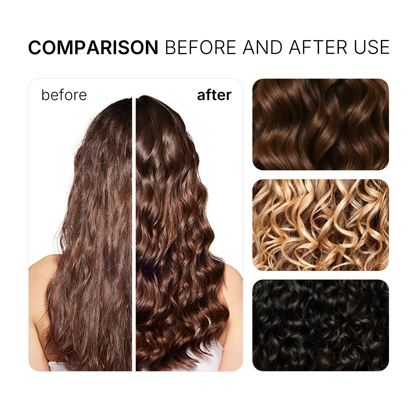 Karseell Curl Defining Cream for Wavy, Curly and Coily Hair, Leave-In Styling Cream to Help Control Frizz, Define Soft Curls