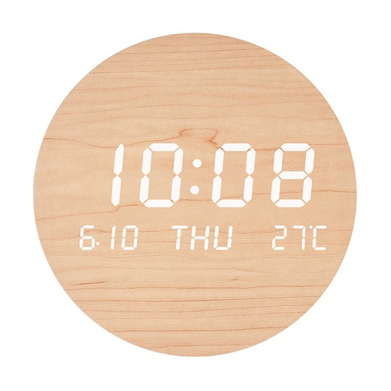 LED Wall Clock Portable Clock Scandinavian Style Fashion Wall Clock Easy To Use B