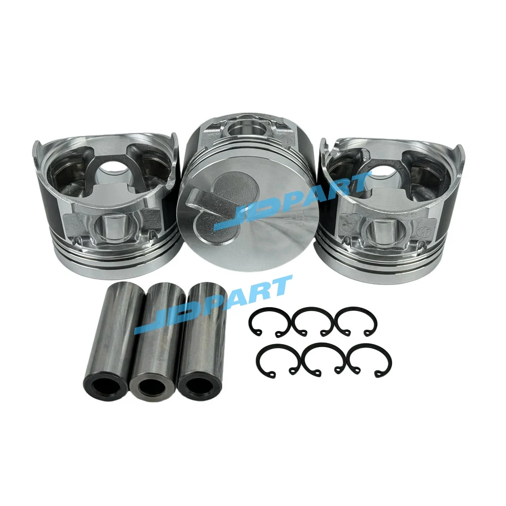 3PCS Piston Kit For Yanmar 3TNV80 Engine Spare Parts