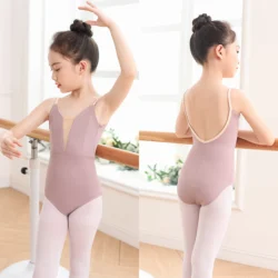 Ballet Dance Leotard Children Simple Ballet Vest Practice Ballet Dancing Wear Girls High Quality Gymnastics Dance Leotards