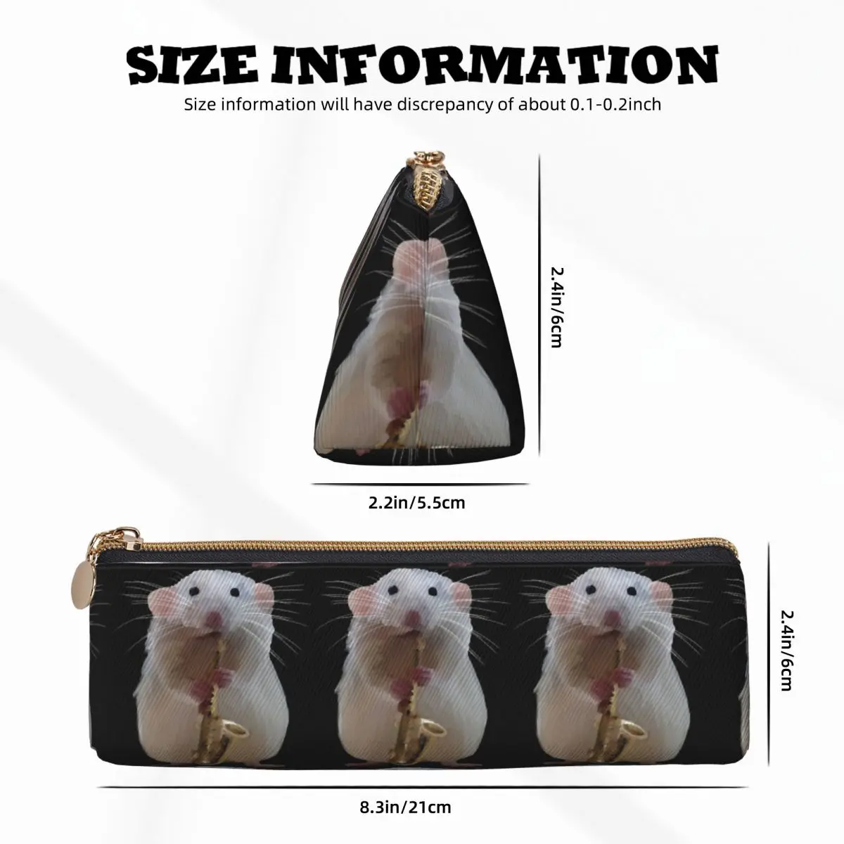 الفئران لعب الساكسفون مقلمة قلم رصاص الحقيبة تخزين القرطاسية لوازم تخزين كبيرة صندوق القلم حقيبة أقلام رصاص لصبي فتاة #3