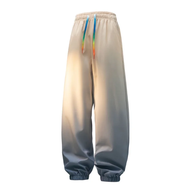 Autunno nuovo colore sfumato pantaloni sportivi casual affusolati tendenza moda studente unisex