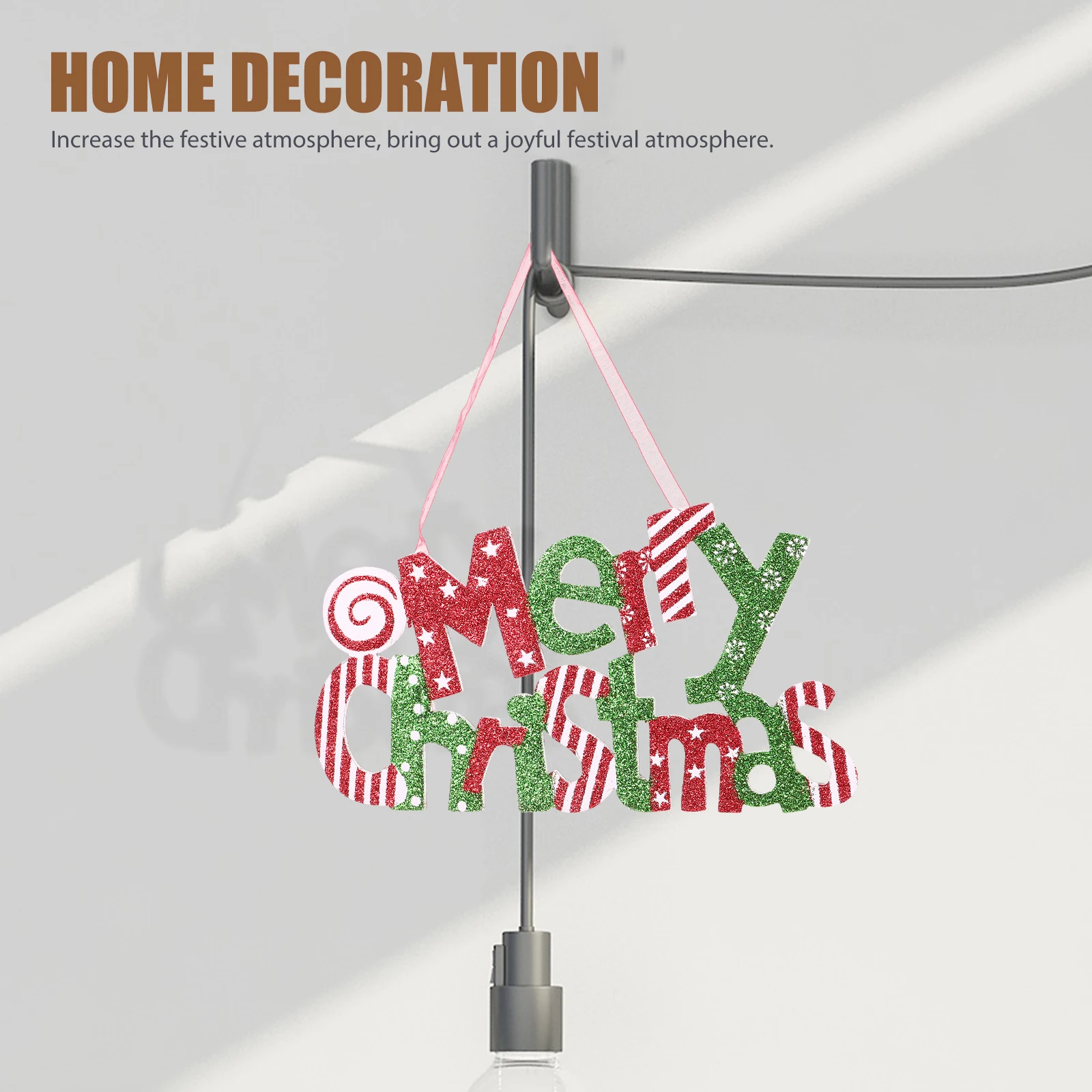 30 سنتيمتر احتفالي رسالة تسجيل زخرفة تألق عيد ميلاد سعيد ديكور للمنزل مكتب مكتب مكافحة مركز تسوق شجرة عيد الميلاد معلقة #3