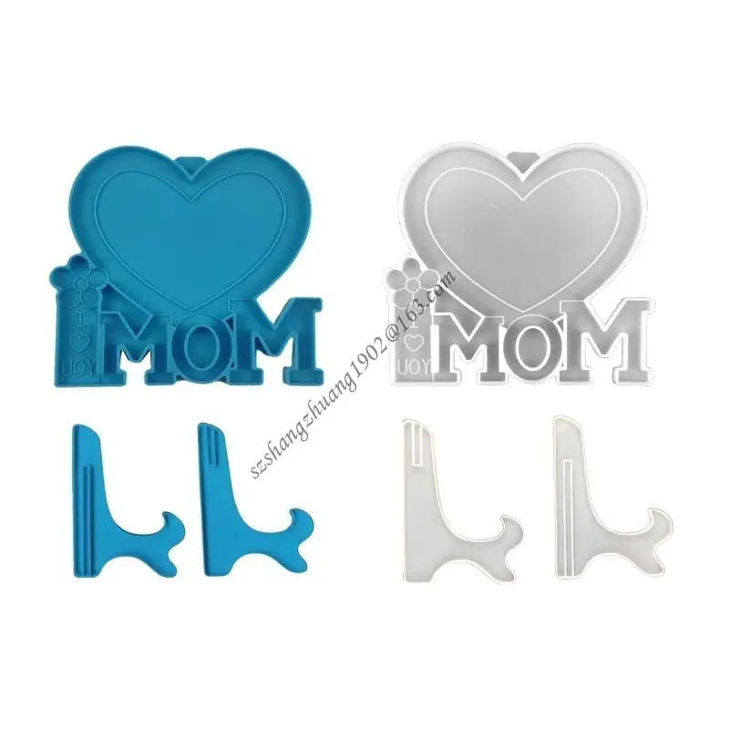 

Q6rb мама любит сердце фото рамы UV эпоксидная смола, картинка, картинка, силиконовая плесень DIY